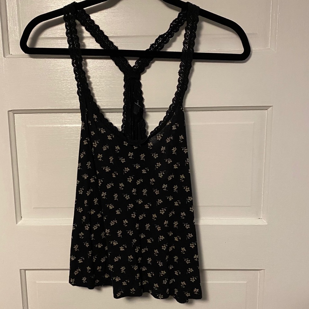 Floral racer back tank